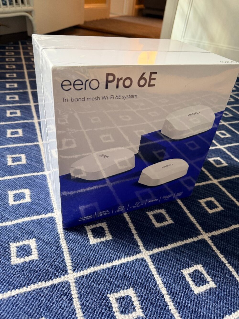 Factory Sealed eero Pro 6E Mesh WiFi 6E 3-Pack NIB